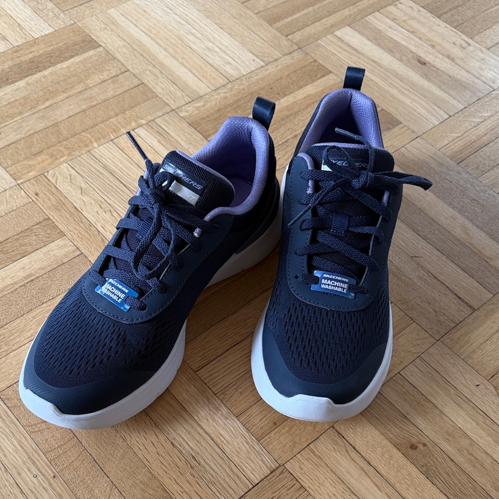 Skechers Navy and Purple Shoes